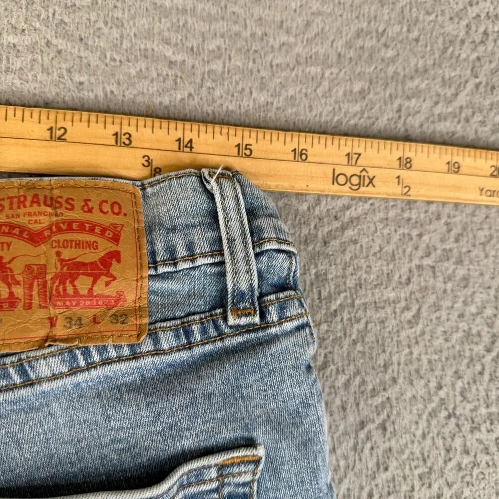 LEVI'S 511  Mens Jeans 34x32 Stretch Denim Slim Fit Workwear Streetwear